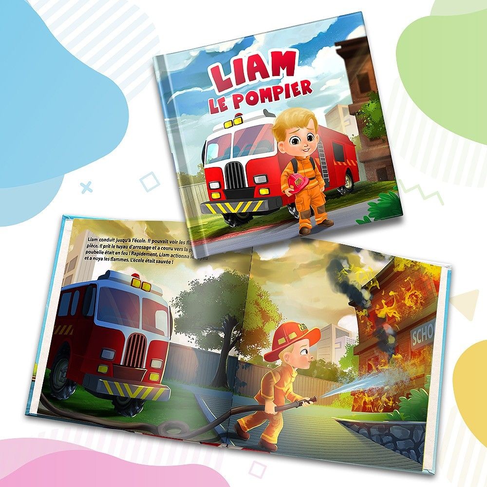 "Le Pompier" - Livre d'histoire Personnalisée - FR|CA-FR