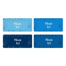 Arrows Rectangle Name Labels - French