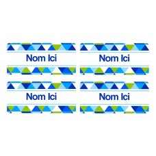 Geometric Rectangle Name Labels - French
