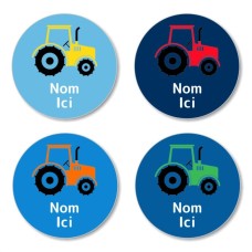 FR - Tractor Round Name Label